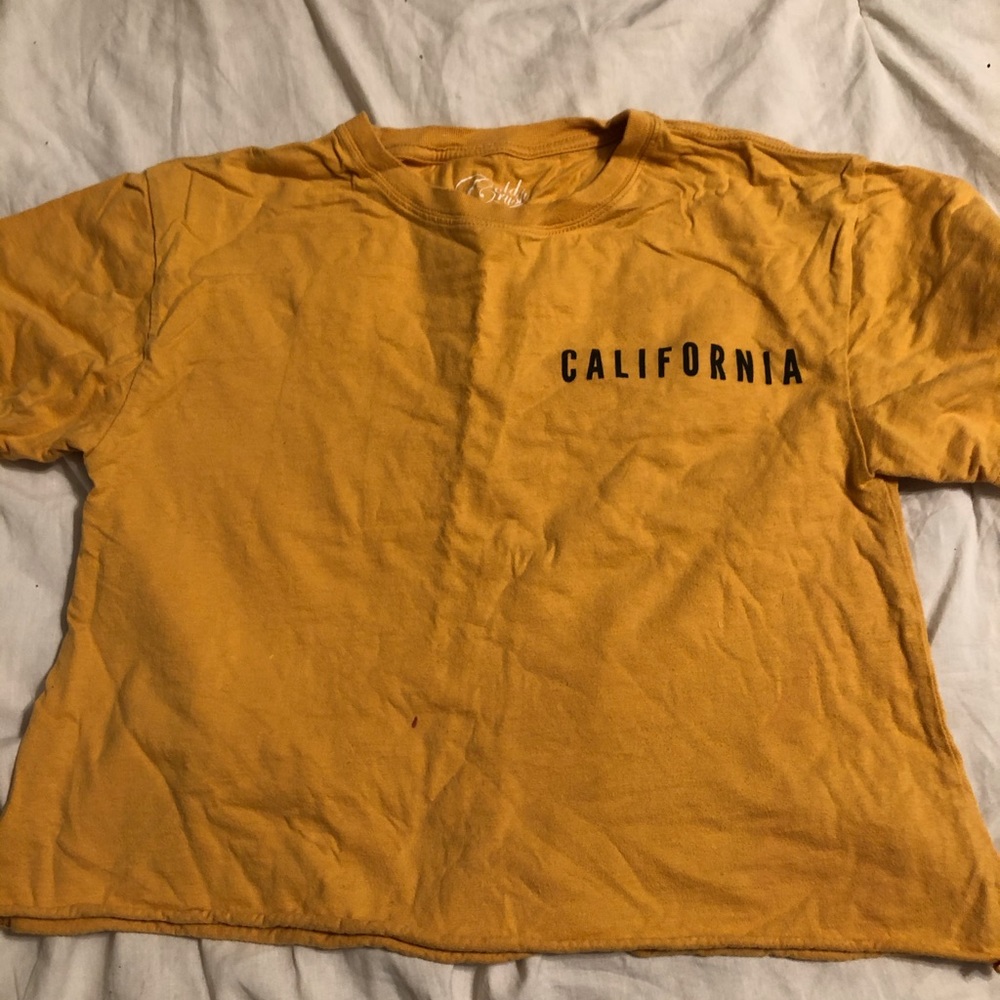 California yellow crop top good condition.